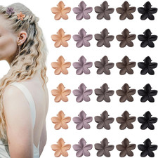30PCS Mini Flower Hair Clips for Women Small Claw Clips Cute Tiny Barrettes Deco