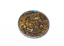 Altes Rechengeld Spiel-Münze Jeton Metall 50 Pfennig 1924