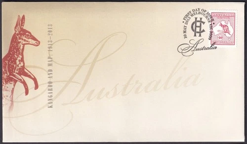 AUSTRALIA - 2013 'KANGAROO & MAP' First Day Cover [F3867]