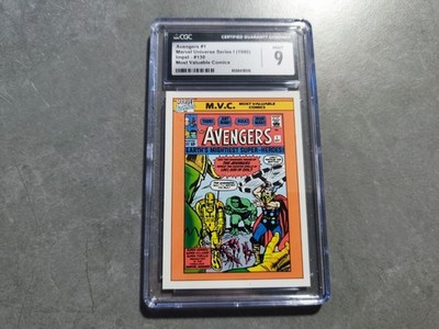Avengers #1  Marvel Universe Series 1 (1990) Impel #130  CGC 9