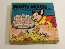 Vintage Mighty Mouse Mother Goose's Birthday Party 8mm Film 1962 Terrytoon