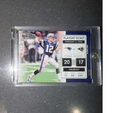 Panini 2021 Contenders Playoff Tickets Insert Tom Brady Patriots Card #PLT-TBR