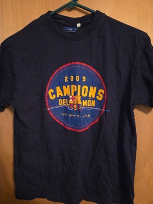 2009 Champions Del Mon Fcb Youth Medium Shirt