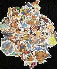 Cute KIDS CARTOON Sticker Lot Of 5  Characters Princess Animals Gifts