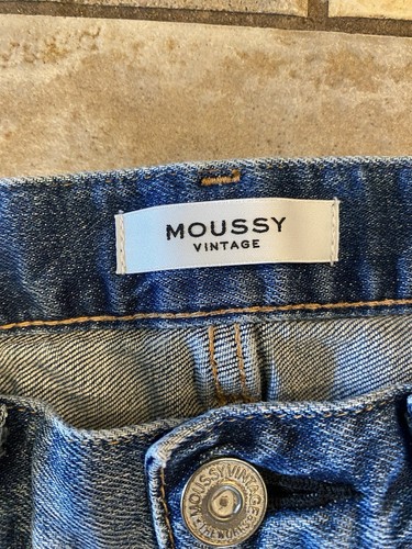 Women’s Moussy Vintage Clarence Skinny Blue Jeans Size 26x26 Japan Saab - Picture 4 of 10