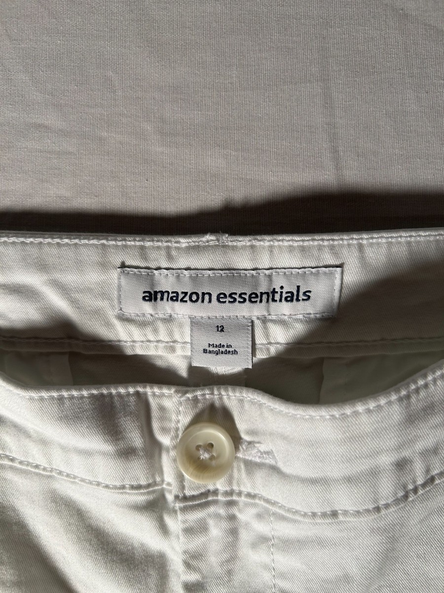 Amazon Essentials Women's Mid-Rise Slim-Fit Stretchy Khaki Pants Size 12 View 2
