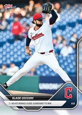 Slade Cecconi Guardians 7 No Hit Innings 2025 MLB Topps NOW Card 677