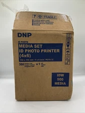 DNP 4x6" Paper and Ink Roll Media Set for IDW500 ID Photo Printer, 350 Prints