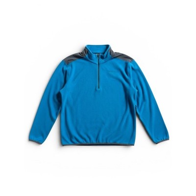 Merrell Fleece Quarter Zip Pullover Blue Outdoor Hiking Lightweight Jacket XL