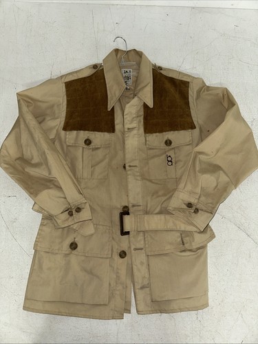 BOB ALLEN Shooting Coat Jacket Leather Trap Skeet Shooting Pavilion Chimere