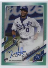 2021 Topps Chrome Rookie Auto Aqua Refractor 41/199 Nick Heath #RA-NH Auto 6fs