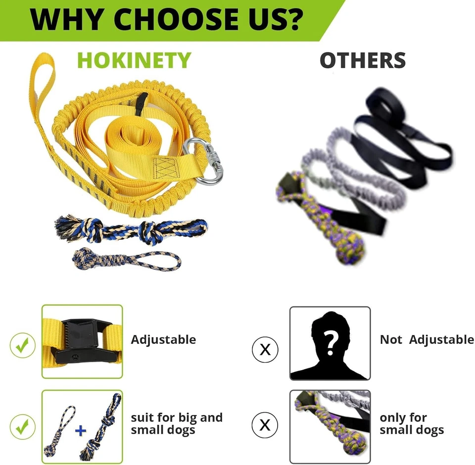 Juguete remolcador elástico colgante para perro: tira y afloja interactivo para Pitbull pequeño a L Foto 3 de 4