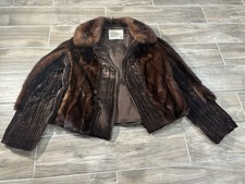 Vintage Lloyd  s Mink Fur Coat Jacket Fits Small - Medium Has A Couple Flaws