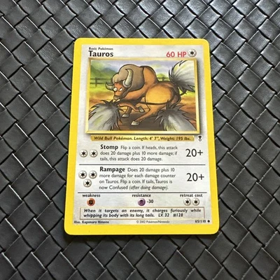 Carte Pokémon Tauros 65/110 Legendary Collection Anglaise - Photo 1/2
