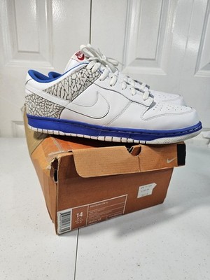 Nike Dunk Low CL Jordan Pack True Blue Size 14 304714-119