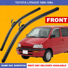 For Toyota Liteace 1986-1994 J-hook Arm Front Wiper Blades SET 20" 14"