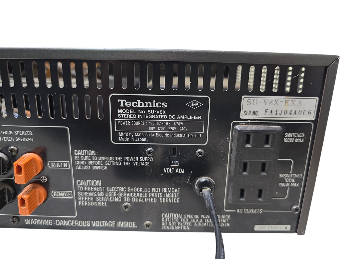 Technics SU-V6X Vintage Stereo Integrated DC Amplifier | eBay