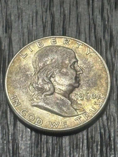 🔥🔥VERY NICE 1960 Ben Franklin 90% Silver Half Dollar TONER🔥🔥