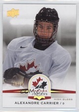 2014 Upper Deck Team Canada Juniors High Gloss 16/25 Alexandre Carrier #27 2a8