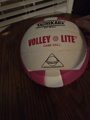 Tachikara Volley-Lite Sensi-Tec SV-MNC Size 5 Indoor Game Volleyball White/Pink