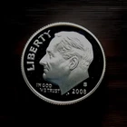 2008-S Roosevelt Dime 90% Silver Deep Cameo Proof - you will receive coin shown