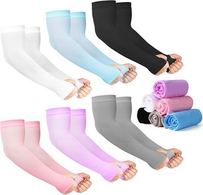 12 pares de mangas protectoras UV para el sol, camuflaje de verano