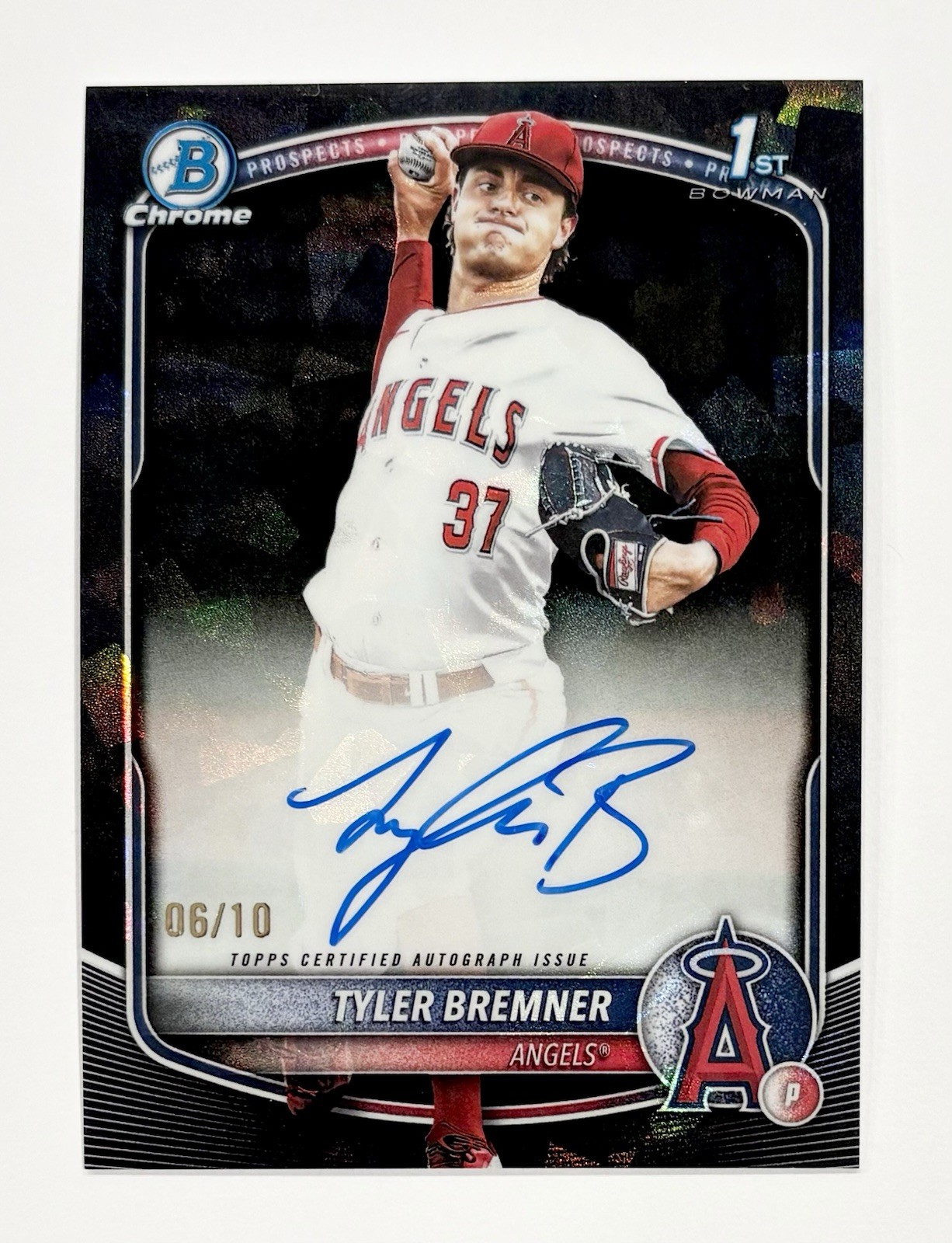 2025 Bowman Draft Sapphire 1st Tyler Bremner Chrome Auto Black 1st Refractor /10