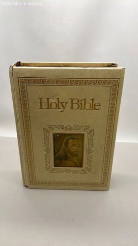 Regency Faux Leather Holy Bible King James KJV Red Letter Edition Vintage