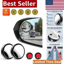 Weatherproof 2pcs Blind Spot Mirrors - Convex Design For All Vehicle Types