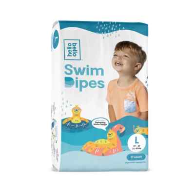 Hello Bello Swim Dipes Boy Girl Toddler Diapers Large 3T-4T 17 Ct 32-40lb
