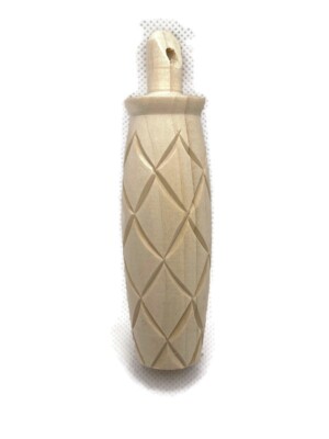Kuckucksuhr Gewicht für Quarzuhrwerk, unbehandeltes Holz, 32 mm Durchmesser x 105 mm lang