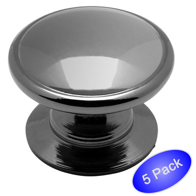 *5 Pack* Cosmas Cabinet Hardware Black Nickel Knobs #4702BN