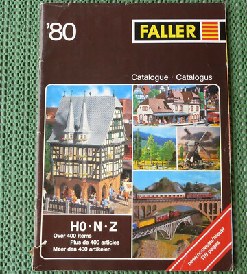 Faller -- Modellbau Jahres Katalog 1980  3-sprachig, engl-franz-niederl (AU223)