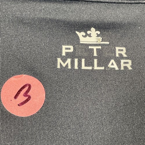 Peter Millar Wicking 1/4 Zip Pullover Mens Size Extra Large Black Stretch Golf - Picture 3 of 14