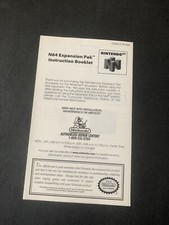 expansion pak n64 Manual Insert