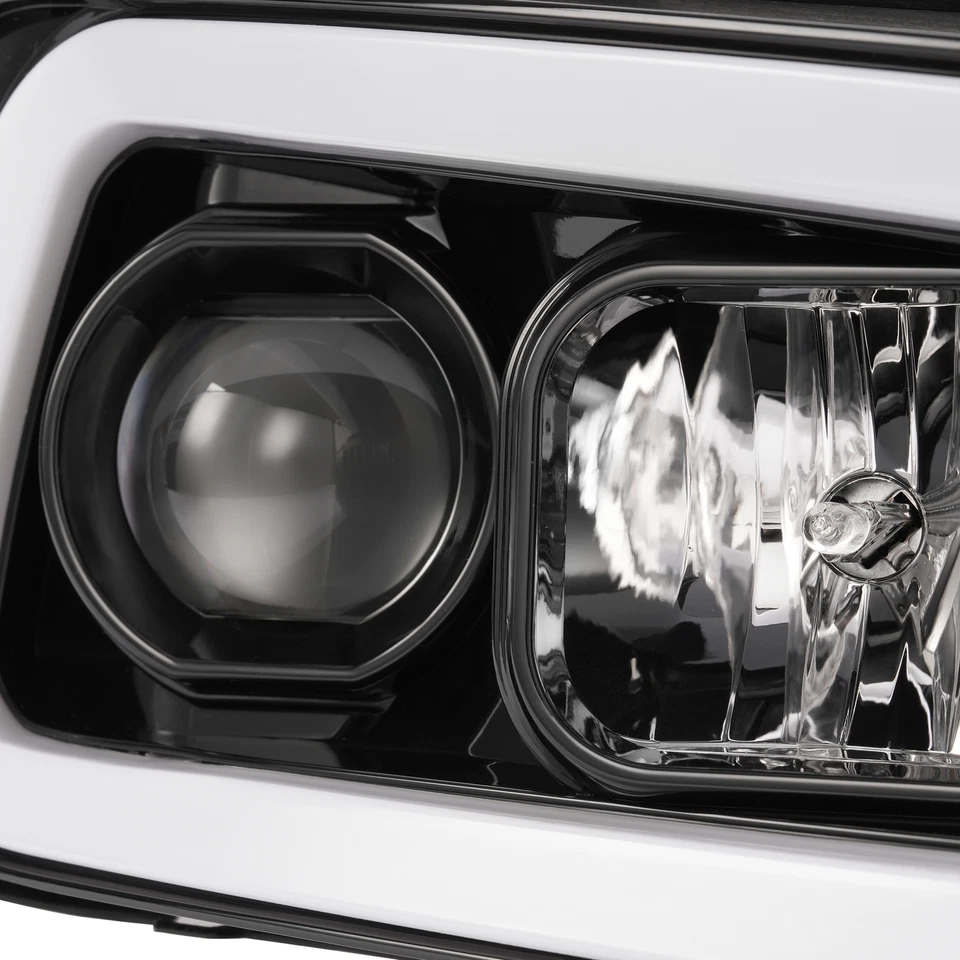 For Dodge Charger 2006-2010 Black LED Tube Projector Headlights Headlamps Pair Foto 4 de 4