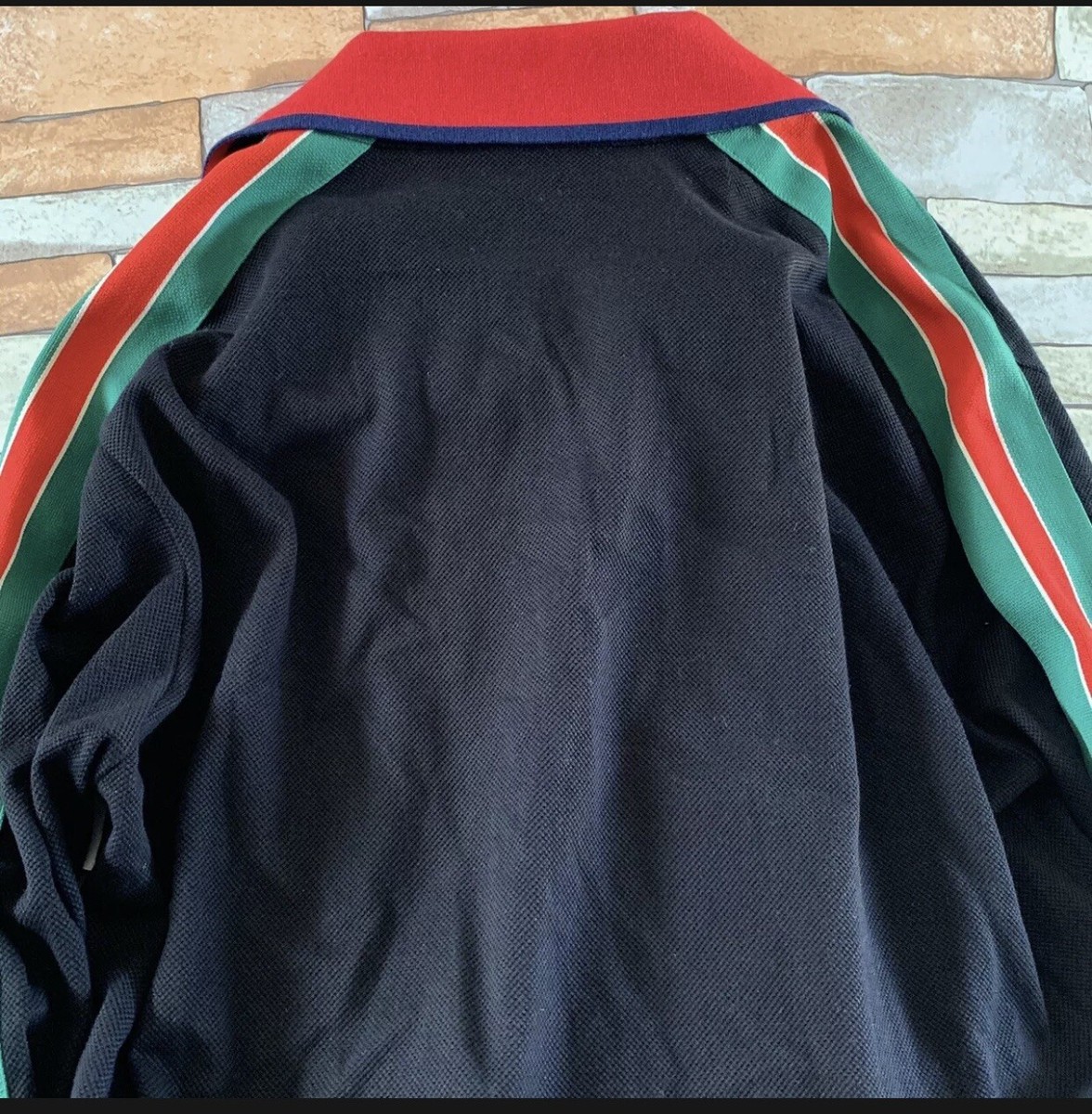 New With Tags. GUCCI Long Sleeve Polo Shirt, $980, Size New With Tags. GUCCI Long Sleeve Polo Shirt, $980, Size