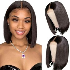 Brazilian Straight Bob Wig Human Hair Wigs 13x4x1 Bob Lace Frontal Wig 150% Full