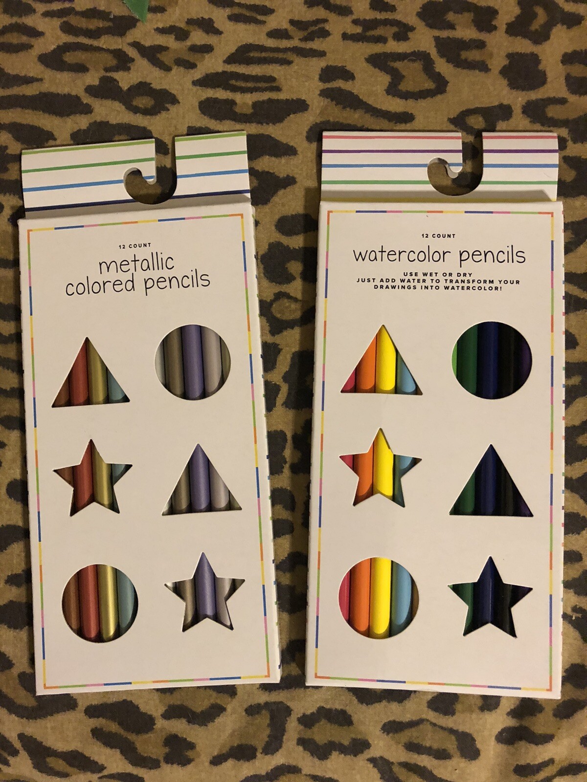 Lot Of 2 Pk Colored Pencils Watercolor And Metallic