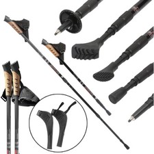 Nordic Walking St&ouml;cke 2 Stk. Alu Wanderst&ouml;cke Teleskop Antischock Trekking Stock