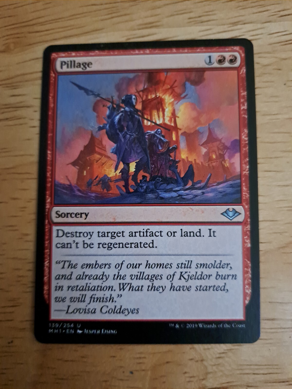 MTG Pillage Modern Horizons Near Mint Condition