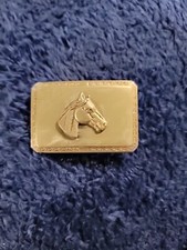 Vintage Horse Belt Buckle Heavy 2.5x1.5  Cowboy/ Cowgirl