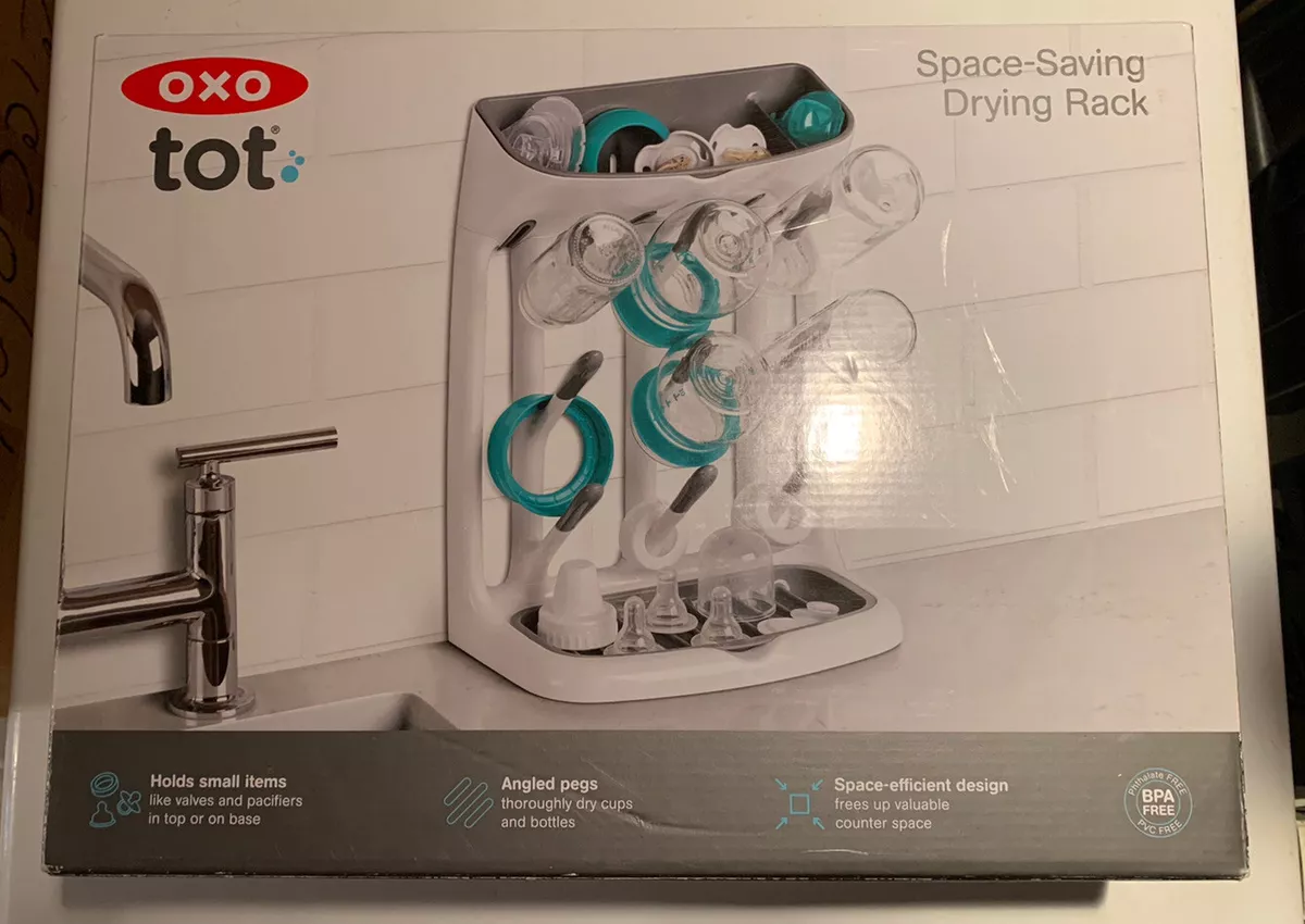 OXO TOT Space Saving Drying Rack - Baby Bottle & Pacifier Cleaning NEW IN  Box