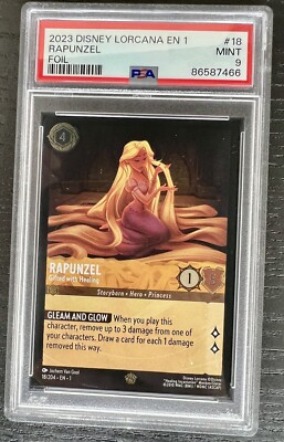 Rapunzel Gifted With Healing 18/204 Cold Foil Legendary Disney Lorcana PSA 9
