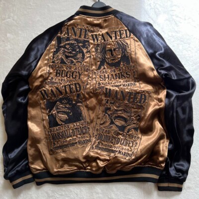 ONE PIECE Four Emperors Reversible Sukajan Embroidery Jacket Men