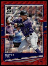 2020 Donruss Optic #165 Trevor Story Pandora Purple #/99