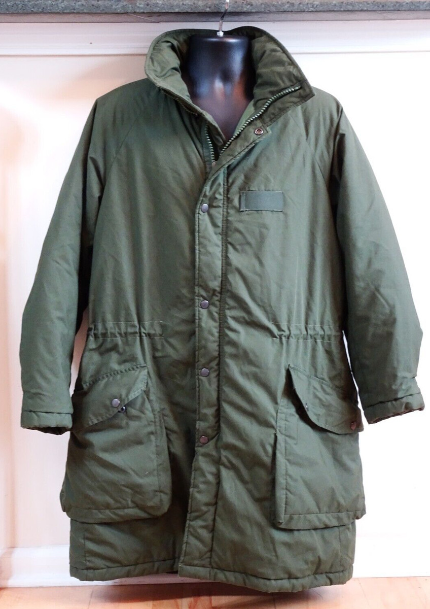 Swedish Army M90 Parka Insulated Winter Jacket Coat Green Dated 170/65  Medium