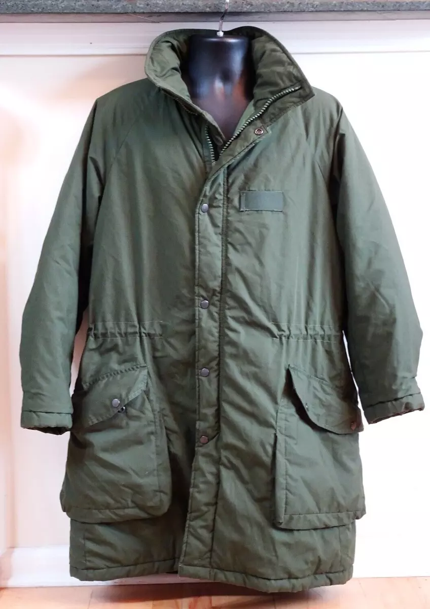 Swedish Army M90 Parka Insulated Winter Jacket Coat Green Dated 170 65 Medium