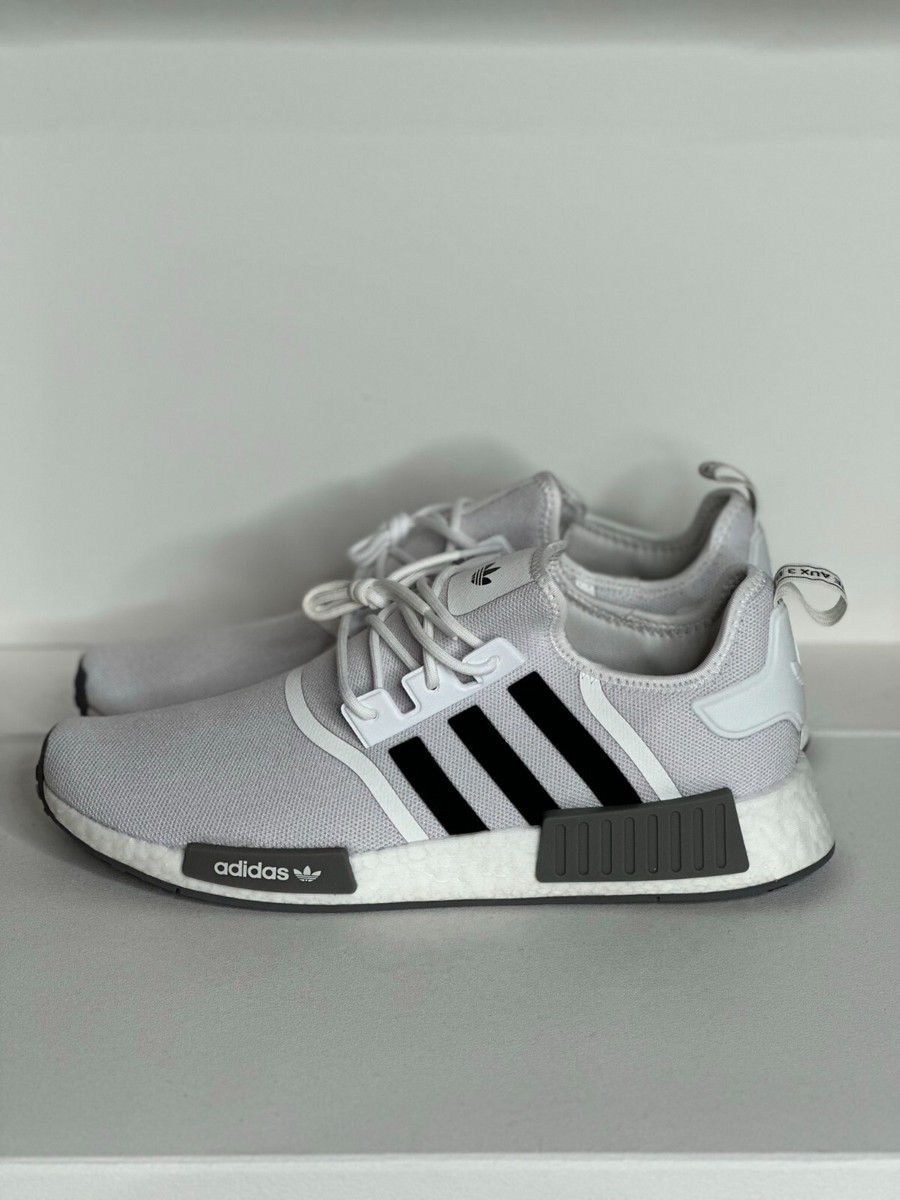 adidas NMD R1 Primeblue White Black Grey Men's US13 GZ9261 UK
