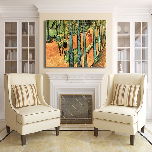 Van Gogh les alyscamps design quadro stampa tela dipinto telaio arredo casa - Picture 2 of 4